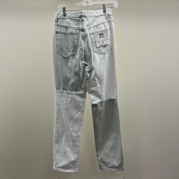 refuge DENIM Ultra High-Rise MOM Jeans Vintage Stretch Patchwork/Sz 5 NEW - Picture 4 of 4